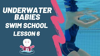 Teach Baby to Roll Over in the Water ★  Lesson 6 ★ Teach baby to swim underwater ★ +3 months babies