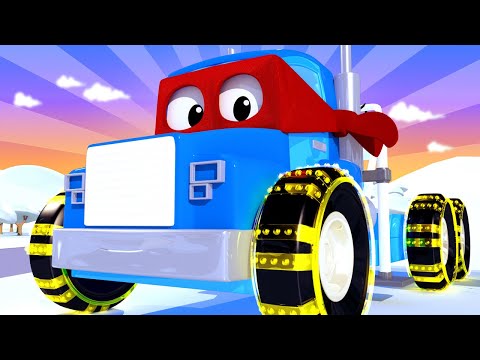 Carl le Super Truck -  Le Camion à Treuil - La Ville des Voitures 🚓 🚒 Dessin animé pour enfants