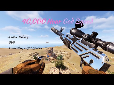 Rust | Taking over HQM Quarry on 1000 pop