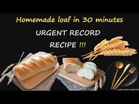 Homemade loaf in 30 minutes / Book of recipes / Bon Appetit