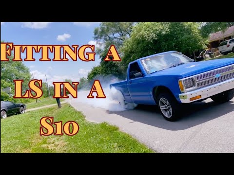 How I fit the LS in my 1992 S10.With parts list.