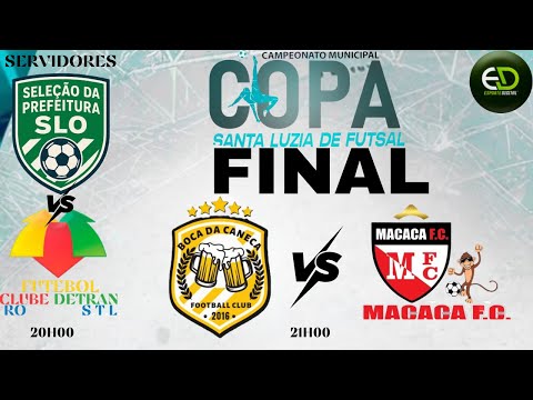 AO VIVO: FINAL DA COPA SANTA LUZIA DE FUTSAL 2025 | PREFEITURA  X DETRAN | BOCA DA CANECA X MACACA