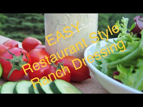 Restaurant Style Ranch Dressing Fast & Easy Better Than Bottle