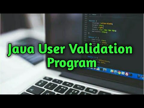 Java User Validation Program