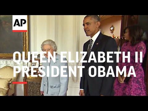 Obama meets Queen Elizabeth II at Windsor Castle