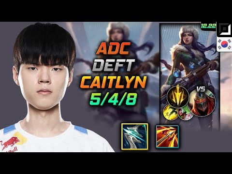 Deft Adc Caitlyn Build Galeforce Lethal Tempo - Caitlyn Adc vs Zed - LOL KR 12.22