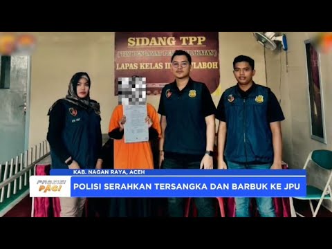 POLRES NAGAN RAYA SERAHKAN TERSANGKA DAN BARANG BUKTI ARISAN BODONG KE JAKSA