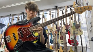 Video thumbnail for Fender Custom Shop / 62 Jazz Bass NOS【Test Play】 by Bass Sound Maniac