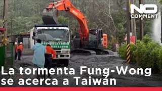 La tormenta tropical Fung-Wong se acerca a Taiwán con vientos fuertes y lluvias intensas