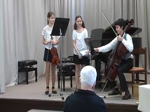 Julius Klengel - Kindertrio op. 35, Nr. 2 G-Dur, Allegro