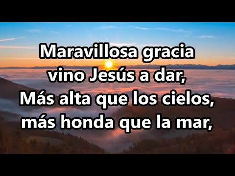 Maravillosa gracia, himno pista con letra, para cantar en la iglesia