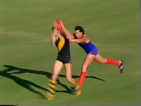1986 Round 1 VFL Richmond Vs Melbourne at MCG, 30 mins  Sevens Big League, last Quarter