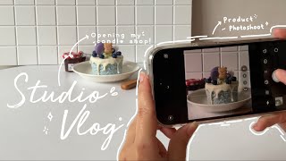 Studio Vlog: Behind the Scene Buka Toko Lilin / Candle Shop 🕯️✨ - Sakuramilk.studio