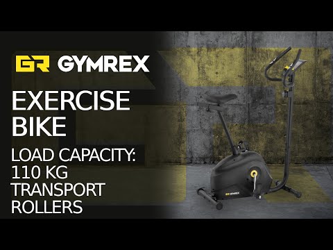 vídeo - Bicicleta de ginástica - volante 4 kg - carga máxima até 110 kg - LCD