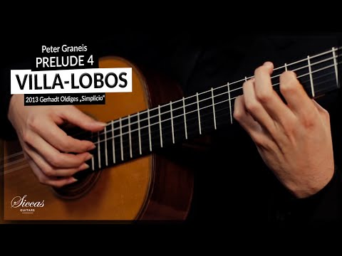 Prelude no. 4 by Heitor Villa-Lobos | Peter Graneis plays a 2013 Gerhard Oldiges at Siccas Guitars