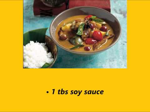 Recipe Roast duck with red curry (Gaeng phed ped yang)