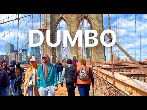 4K | 🇺🇸 Walking The BROOKLYN BRIDGE from Dumbo Brooklyn | Full Tour (Narrated) USA