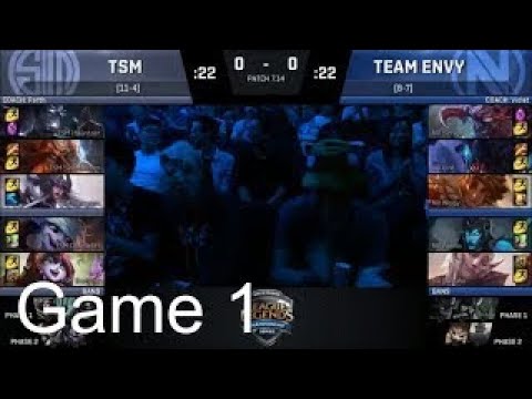 TSM vs. NV, Game 1 | Week 8 Day 3 | NA LCS Summer Split 2017: TSM vs. Team Envy G1 W8D3
