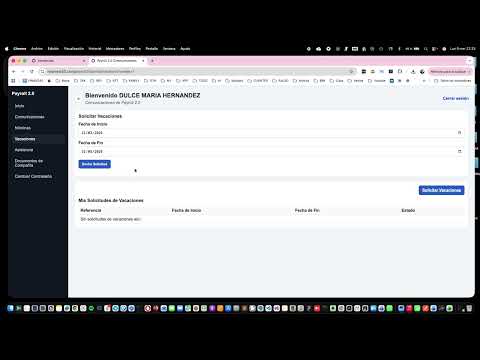 Solicitar Vacaciones desde el portal de empleado.
