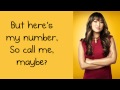 Glee Call Me Maybe Lyrics