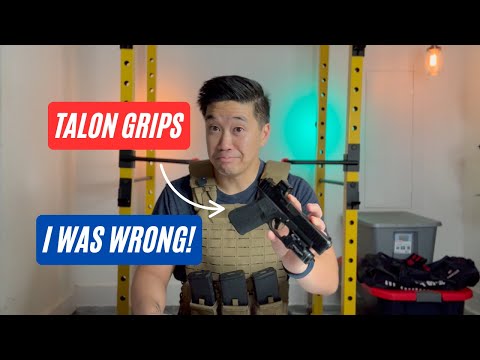 Talon Grips Rubberized vs Pro Grip textures on Glock 48 MOS and Glock 43X.