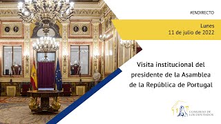 Encuentro de la presidenta del Congreso con el presidente de la Asamblea de la Rep煤blica de Portugal