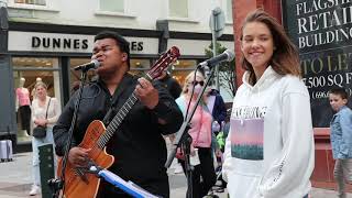 UNIQUE voice stops people on the street | &quot;All I Ask&quot; by Adele | Allie Sherlock &amp; Fabio Rodrigues