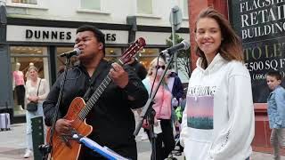 UNIQUE voice stops people on the street | &quot;All I Ask&quot; by Adele | Allie Sherlock &amp; Fabio Rodrigues