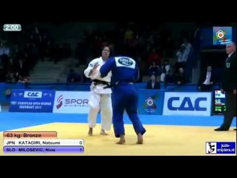 Judo 2013 European Open Oberwart: Katagiri (JPN) - Milosevic (SLO) [-63kg] bronze