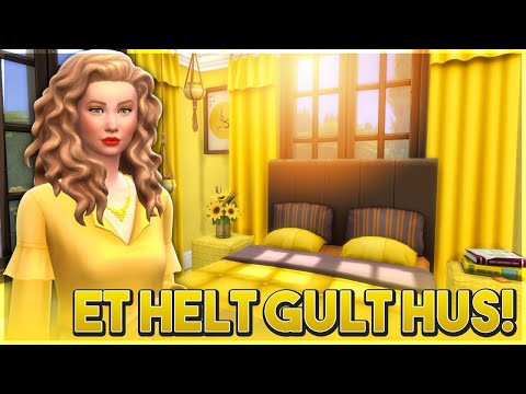 KAN JEG LAVE ET HELT GULT HUS I SIMS 4? | Sims 4 Colour Challenge dansk