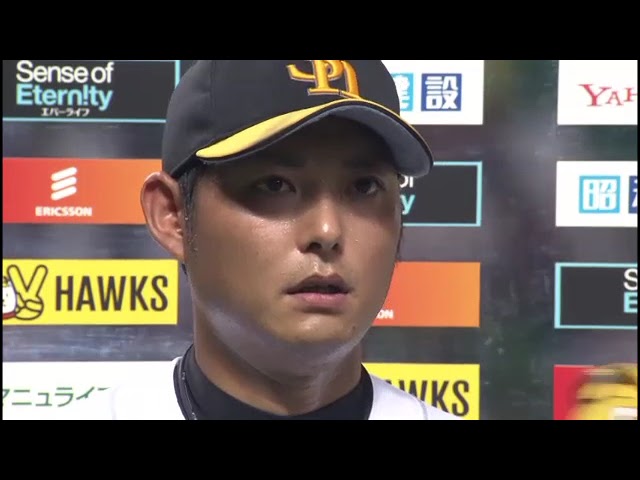 ホークス・攝津正投手・小久保裕紀選手ヒーローインタビュー 8月28日 福岡ソフトバンクホークス 対 オリックス・バファローズ