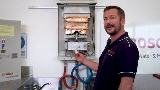 How to adjust water temperature - Bosch HydroPower hot water system