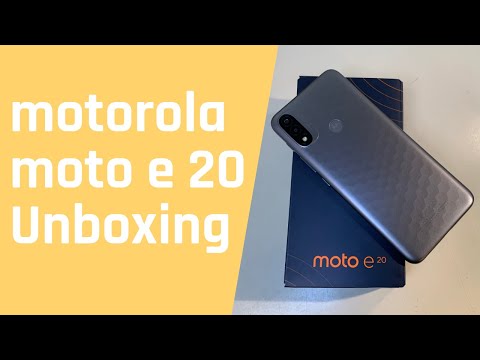 motorola moto e 20 Unboxing