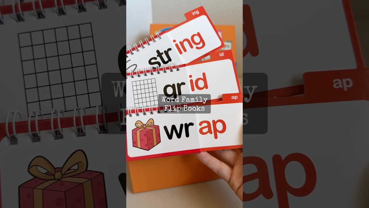 Word Family Flip Books #phonics #wordfamily #wordfamilies #supplies #homeschoollife