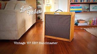 Video thumbnail for Lucas Miles: Vintage 57 5E7 Bandmaster Amplifier. Full Demo. by Brett Kingman