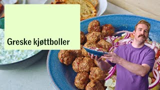 Greske kjøttboller av lam med gresk salat