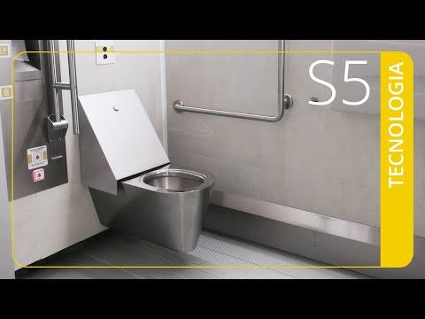 Bagno autopulente accessibile ai disabili con tecnologia S5 | Prefabbricati Santerno
