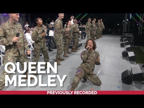 The U.S. Army Voices and Downrange perform a medley of hits by @Queen Official