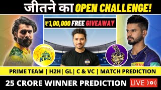 Chennai vs Kolkata Dream Team LIVE |FREE GIVEAWAY| CSK vs KKR PREDICTION | 1st Match | IPL 2022