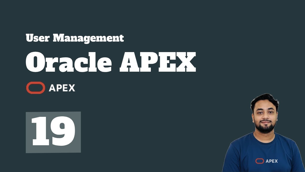 Oracle APEX - User Management