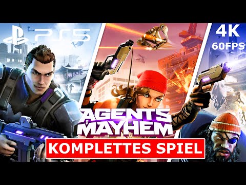 Agents of Mayhem Gameplay Walkthrough FULL GAME Deutsch [4K 60FPS PS5] Kein Kommentar Part 1