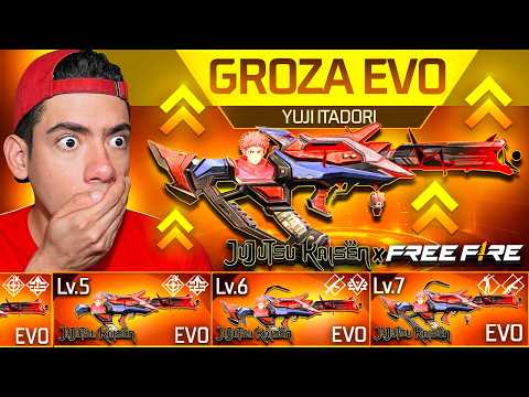 CONSEGUI LA NUEVA GROZA EVOLUTIVA DE ITADORI en FREE FIRE X JUJUTSU KAISEN !! - TheDonato