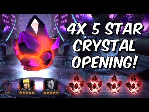 4x 5 Star Crystal Opening! - Double 5 Star Featured - Marvel Contest Of Champions