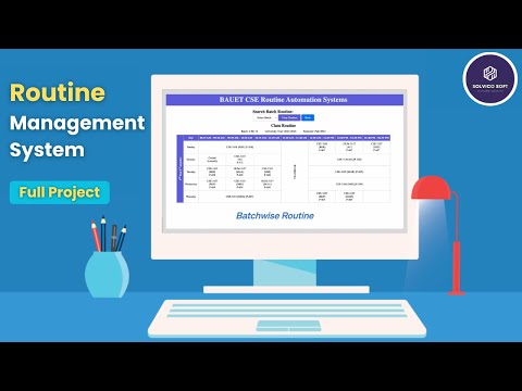 Class Routine Automation System Routine Generator Schedule Creator With Source Code