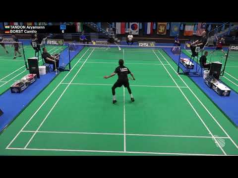 Aryaman Tandon vs Camilo Borst Italian International Challenge (full match badmintoneurope tv)