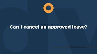 GreatDay HR - Cancel An Approved Leave Tutorial