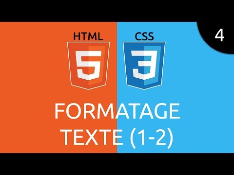 HTML CSS 4 formatage texte 1 2