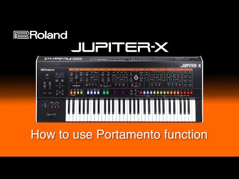 Roland Jupiter-X - How to use Portamento function