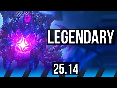 VEL'KOZ vs XERATH (MID) | Legendary, Comeback | EUW Master | 25.14