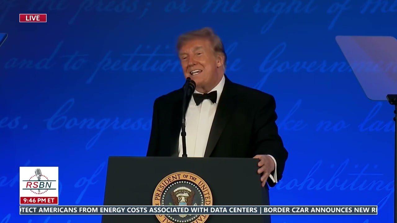 WATCH: President Trump Cracks Jokes Throughout the Night at the Correspondents' Dinner - 07/24/26